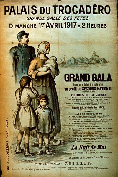 A Poster for the Palais du Trocadero, 1917 by Jean Bonnefous